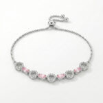 Pink Crystal Adjustable Bracelet